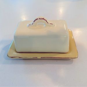 Vietri Cucina Fresca butter dish.